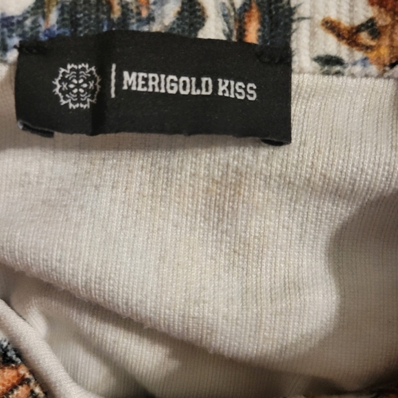 MERIGOLD KISS Button Up Long Sleeve Aztec Farm Rodeo Western Horse Print - Picture 4 of 4